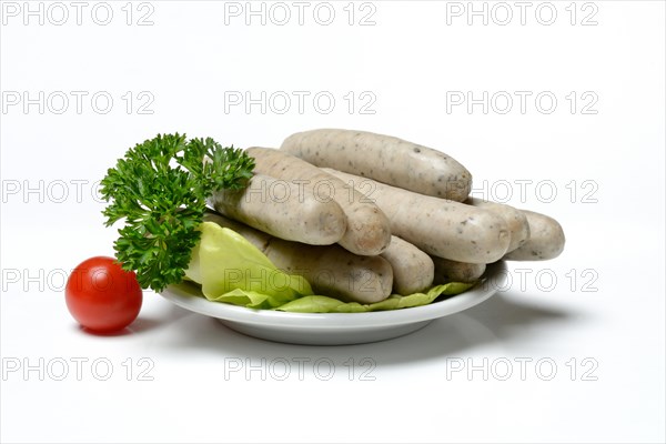 Nuremberger Rostbratwurst on a plate