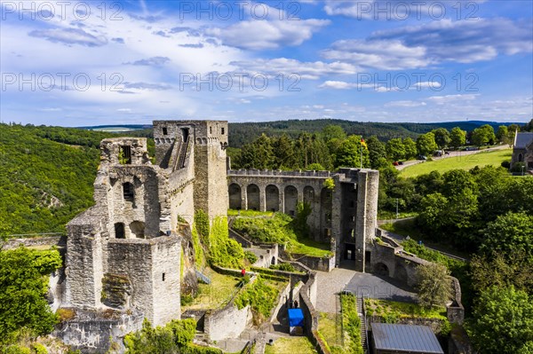 Aerial view of Hohenstein Castle