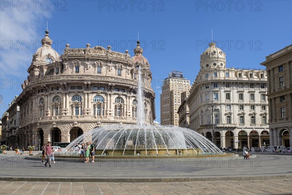 Piazza de Ferrari with fountain