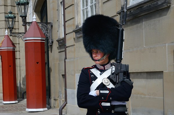 Guard at Amalienborg Castle