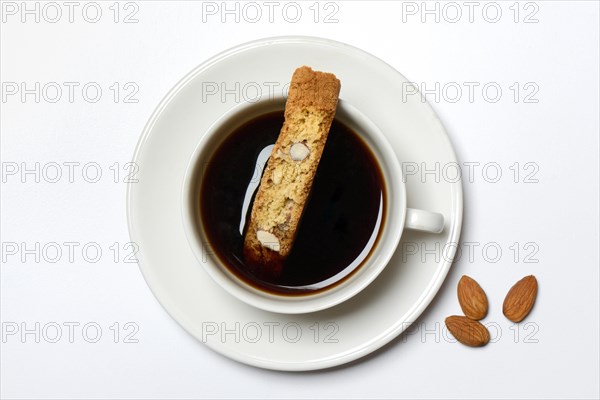 Cantucci and cup of coffee