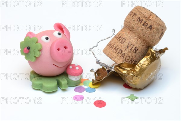 Marzipan lucky pig