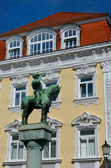 Postmichelbrunnen in the old town