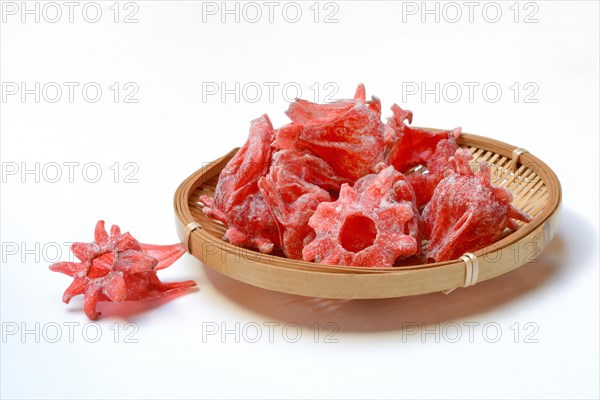 Candied hibiscus blossom