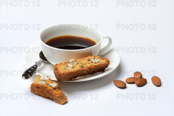 Cantucci and cup of coffee