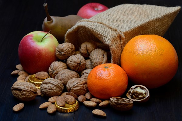 Nuts and fruits for St. Nicholas Day