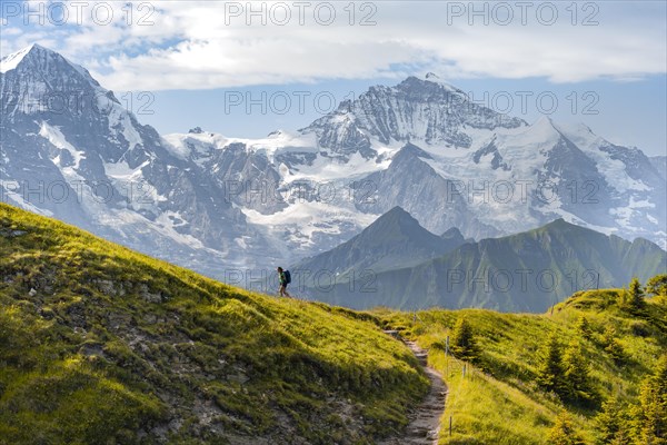 Hiker on hiking trail