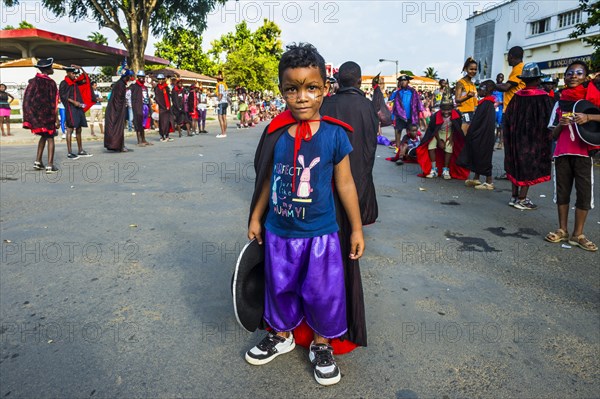 Young little boy in his costum posing