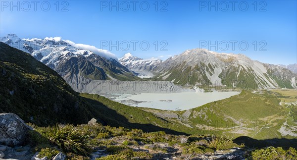 View of Hooker Valley with Mueller Lake