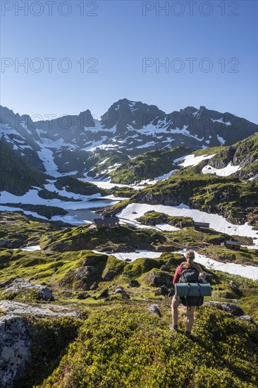 Young woman hiking