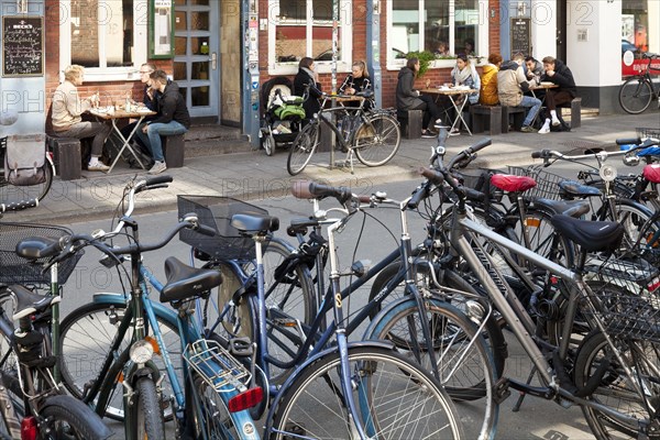 Many bikes in the student quarter