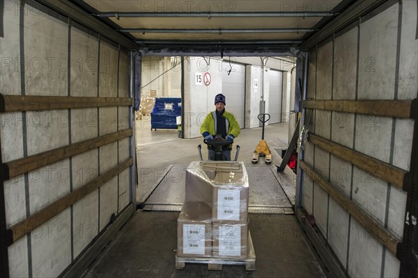 Loading a truck at the ramp