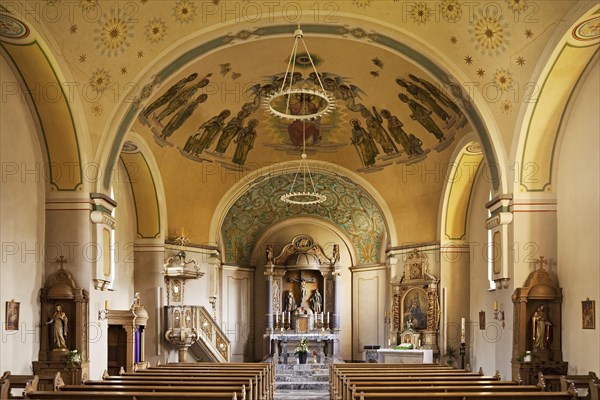 Interior view of the parish church St