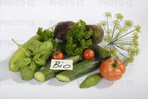 Various organic vegetables