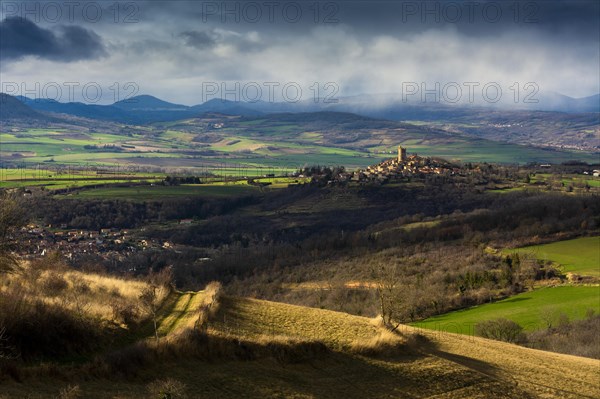 View of Montpeyroux and Limagne plain