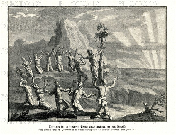 Worship of the Rising Sun by Native Americans