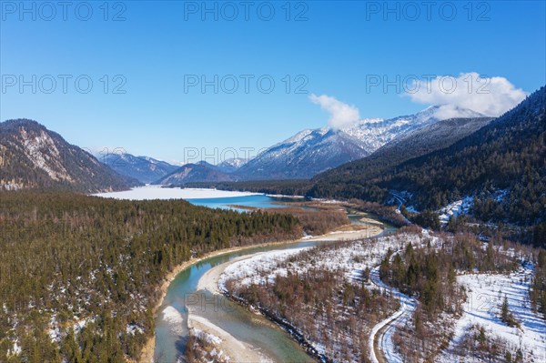Isar and Sylvensteinsee