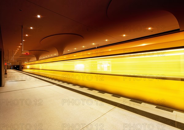 Exiting subway at the newly built station Rotes Rathaus