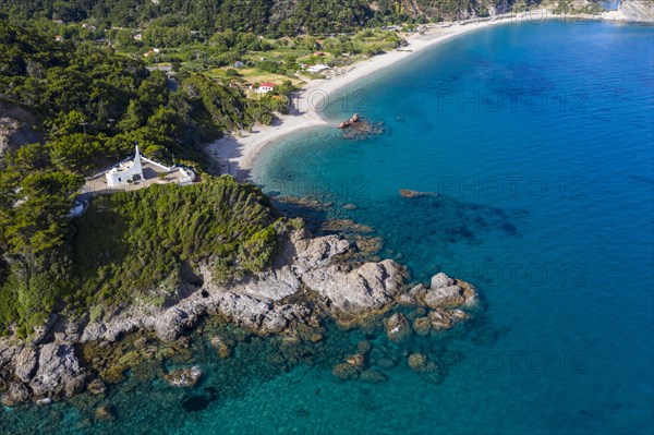 Little church on top o Potami beach