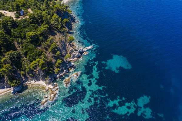 Aerial of Zografou Beach