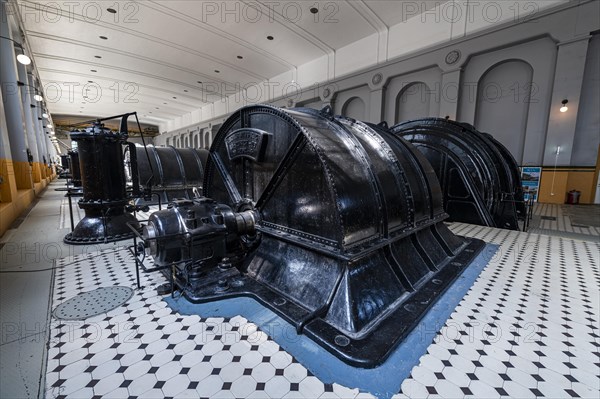 Old turbines in the Hydroelectric power station Unesco world heritage Industrial site Rjukan-Notodden