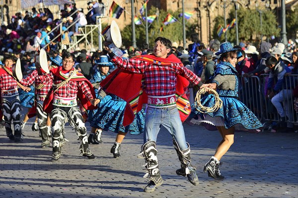 Parade on the eve of Inti Raymi