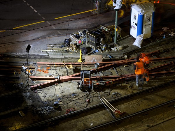 Construction site track work