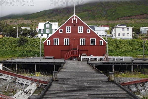 Red wooden house