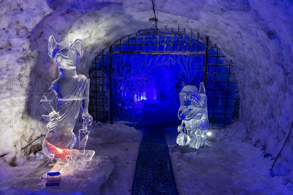 Colourful ice sculptures in the Permafrost kingdom