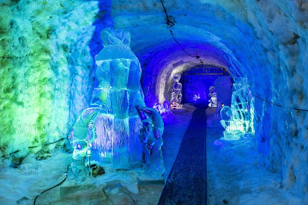 Colourful ice sculptures in the Permafrost kingdom