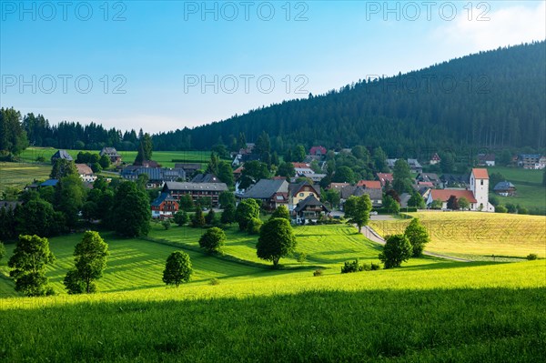 Air health resort Saig in the morning light