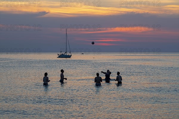 Evening mood on the beach