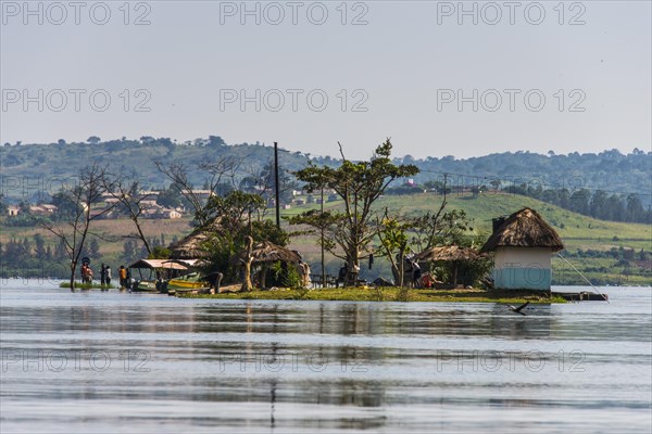 Little island at the source of the Nile