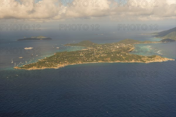 Aerial of Virgin Gorda