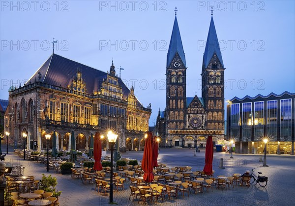 Market with town hall