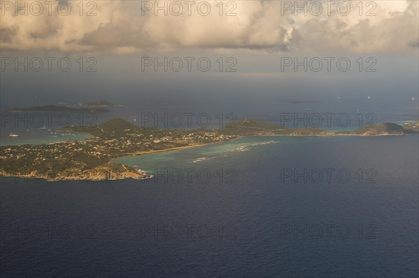 Aerial of Virgin Gorda