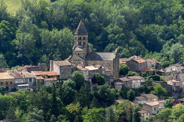 View of the Romanesque Notre-Dame de Saint-Saturnin church