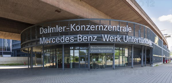 Main Entrance Daimler Group Headquarters Mercedes-Benz Plant Stuttgart Untertuerkheim