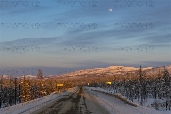 Sunset over the Road of Bones