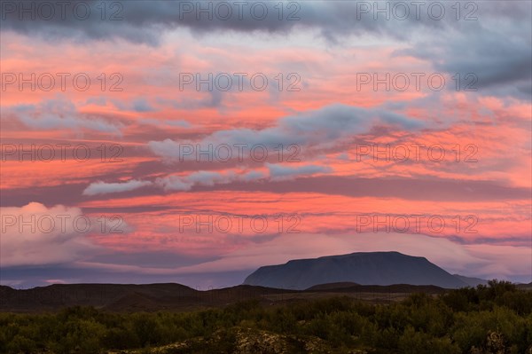 Clouds after sunset