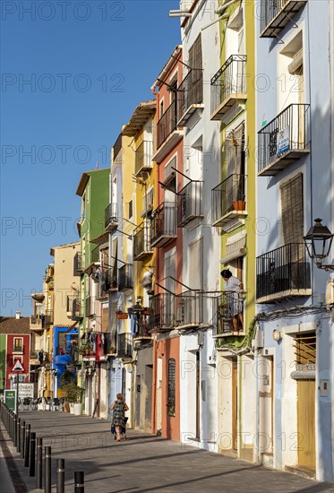 Colorful beachfront houses