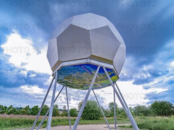 Model of a weather radar with radome