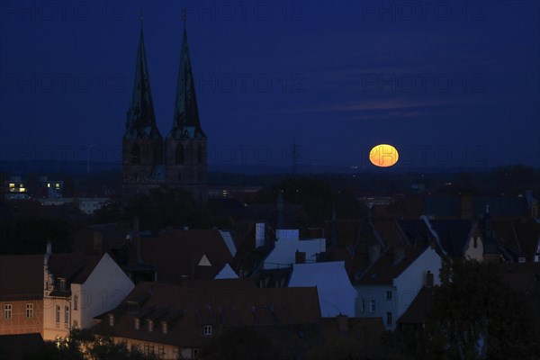 Moonrise over Quedlinburg