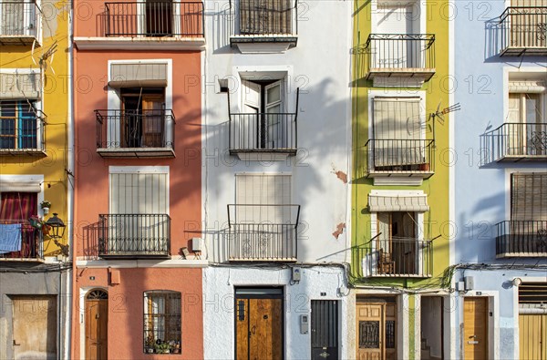 Colorful beachfront houses