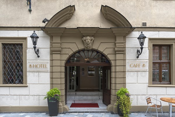 Entrance portal of a former inn