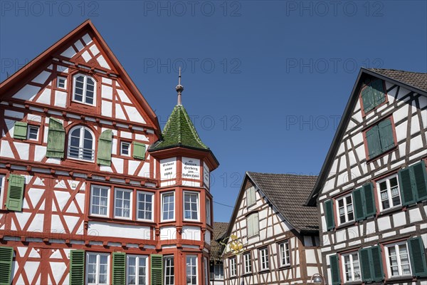 Half-timbered houses in Schiltach in the Kinzigtal