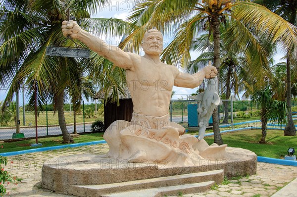 Monument to writer Ernest Hemingway