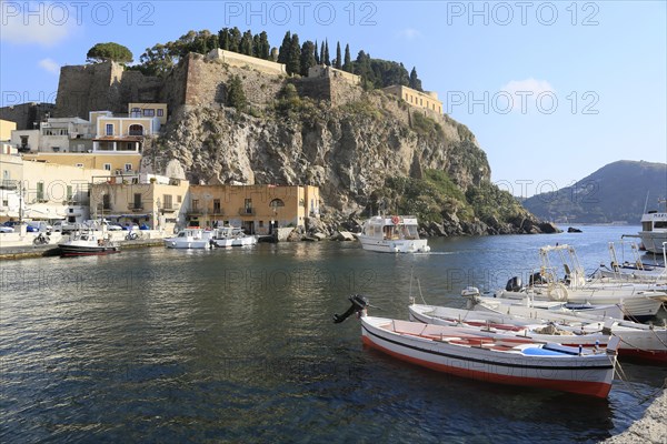 Castle hill and fishing port of Lipari