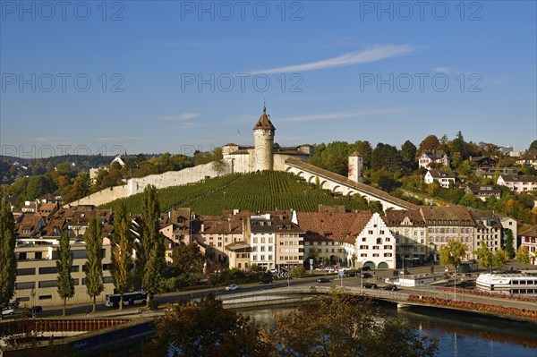 Munot town fortress on the Rhine