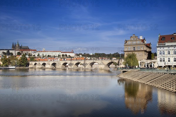 Charles Bridge with St. Vitus Cathedral